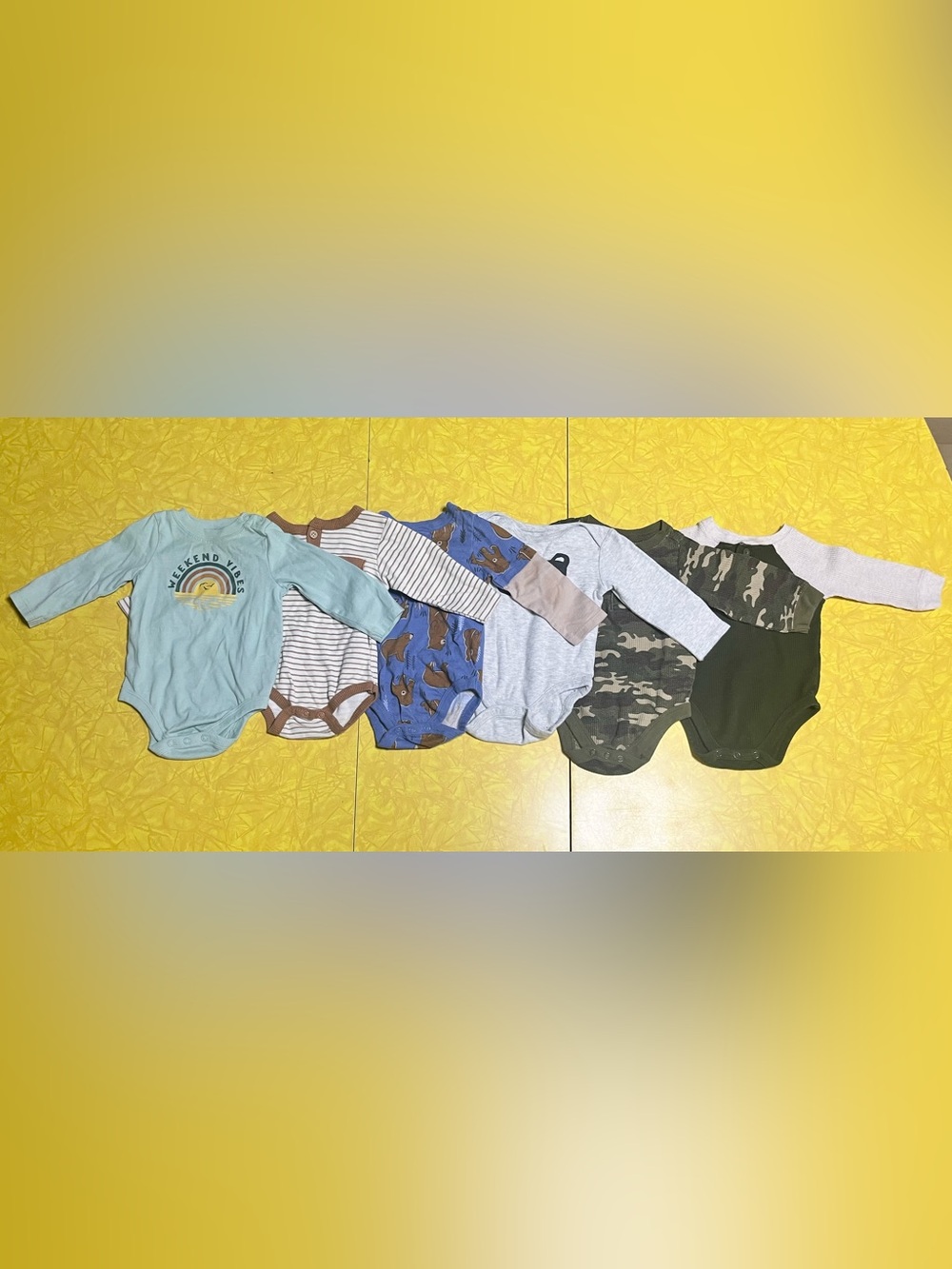 Boy’s Long-Sleeve Bodysuits Bundle